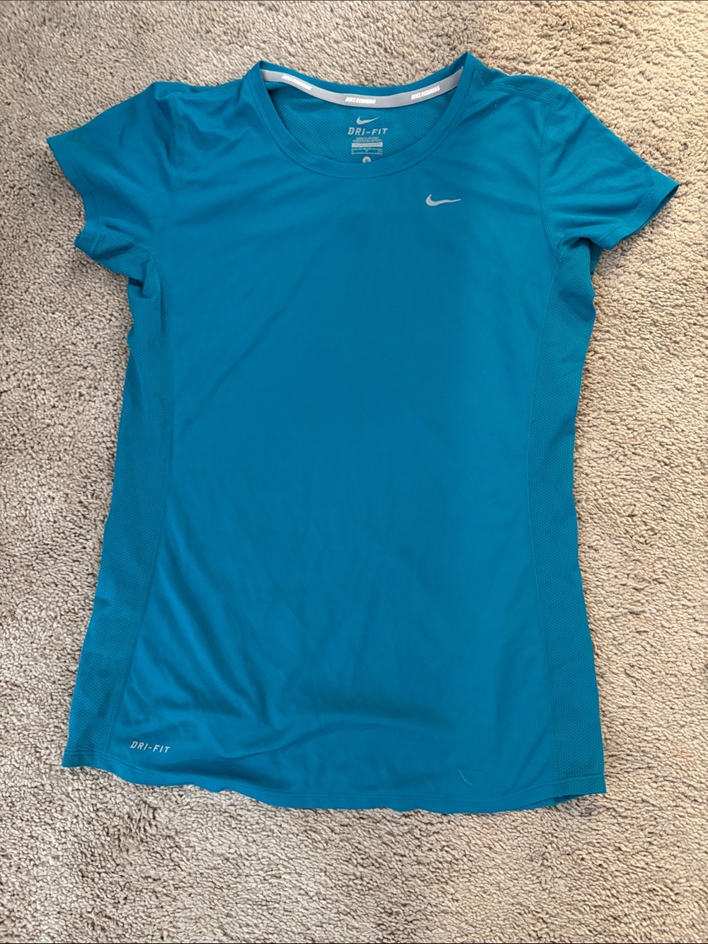 Nike Dri-FIT Women's Athletic Tee — Turquoise Blue Size S